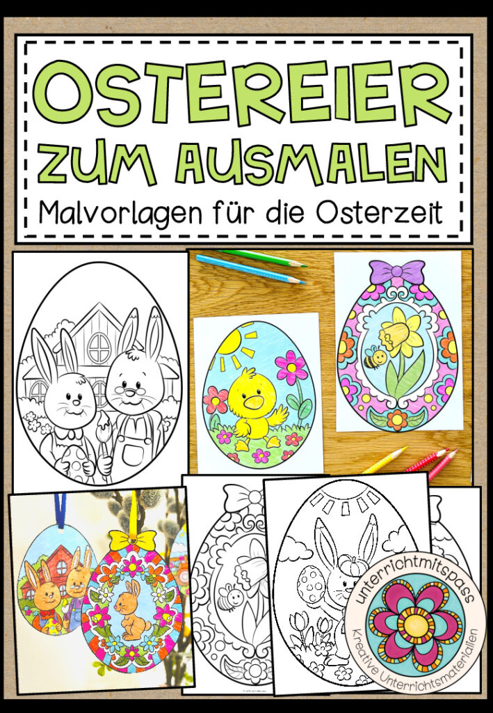 OSTEREIER – Malvorlagen für die Osterzeit