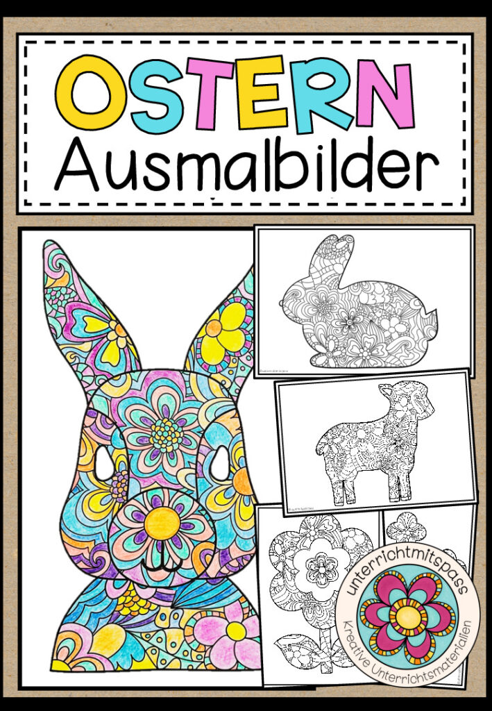 OSTERN – Ausmalbilder (13 Malvorlagen)
