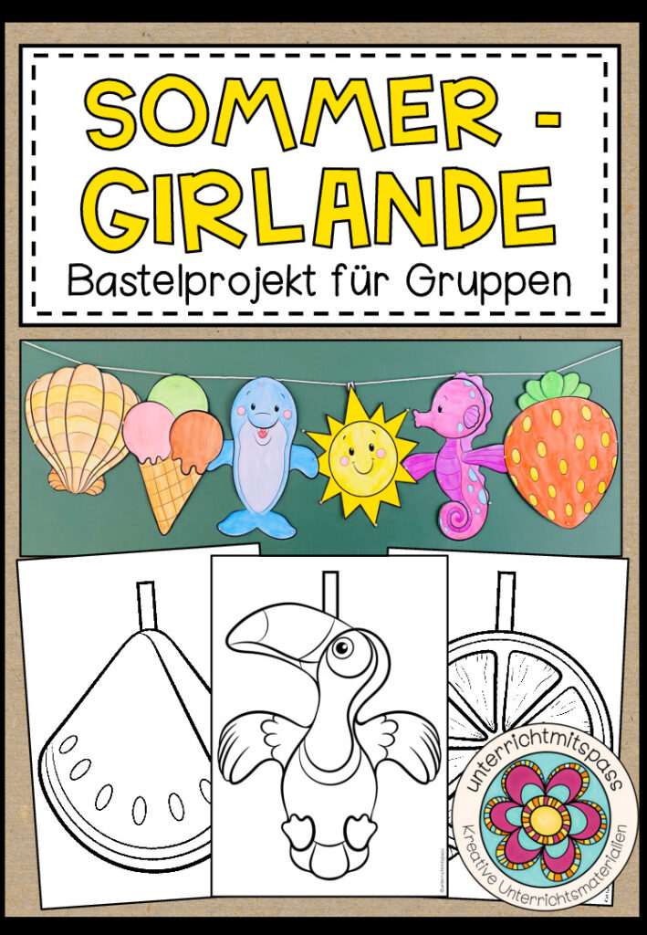 Sommer-Girlande – Bastelprojekt