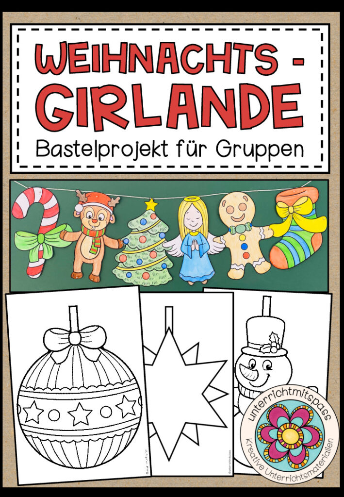 Weihnachts-Girlande – Bastelprojekt