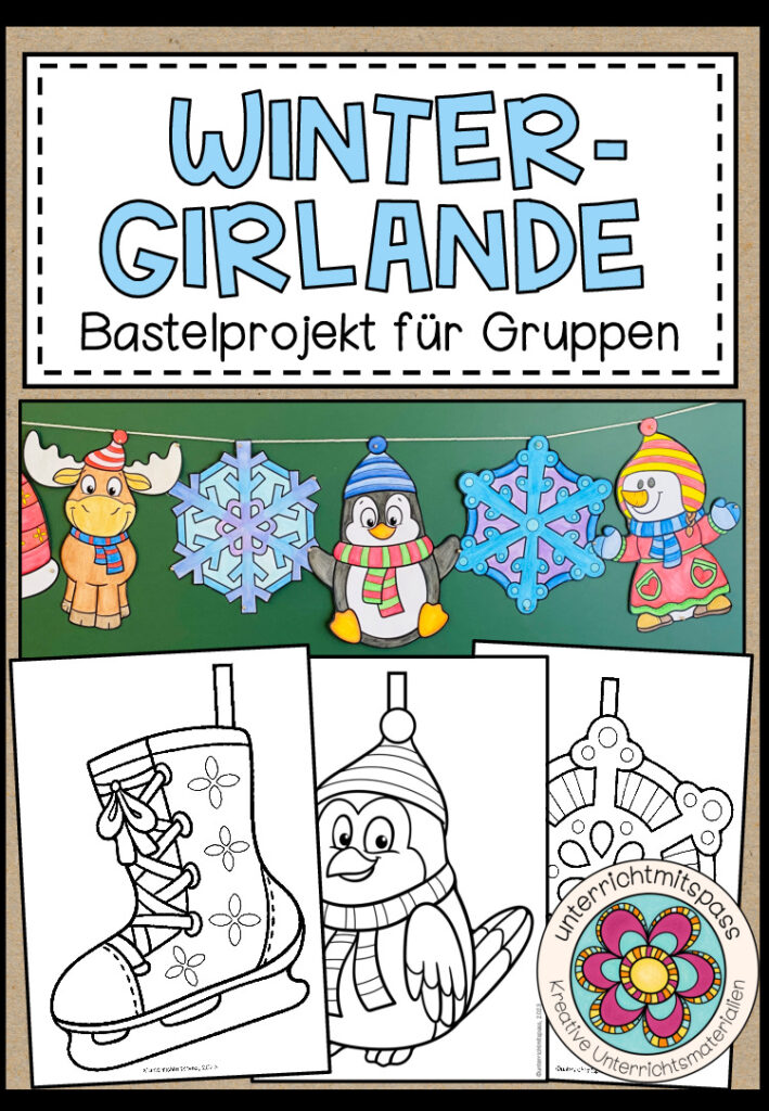Winter-Girlande – Bastelprojekt