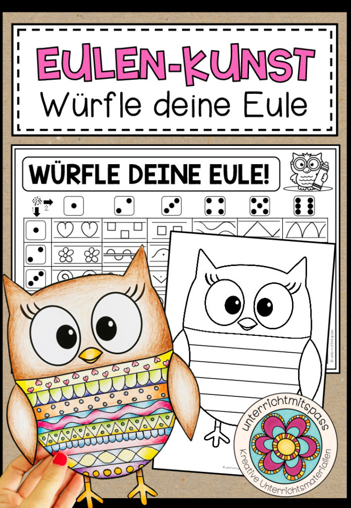 Würfle deine Eule – Kunstprojekt