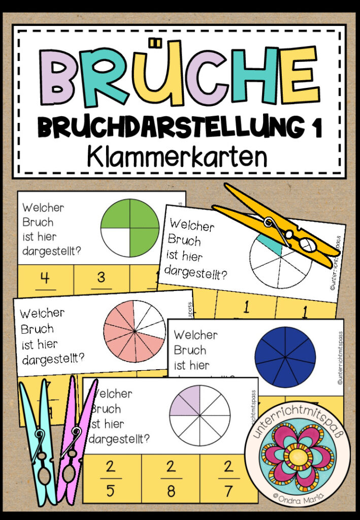 BRÜCHE – Bruchdarstellung 1 (78 Klammerkarten)