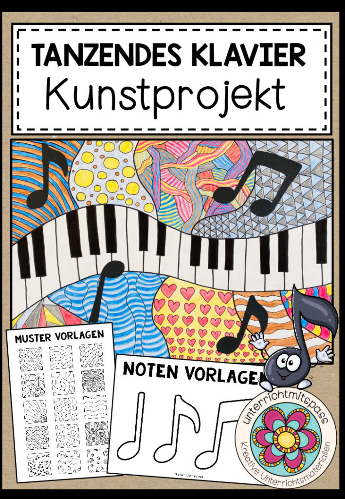 TANZENDES KLAVIER – Kunstprojekt (fertig geplante Kunststunde)