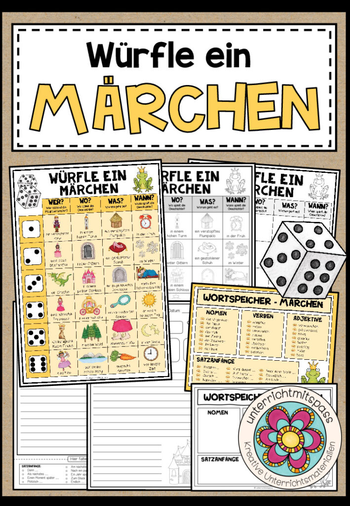 WÜRFELGESCHICHTE – MÄRCHEN (+Arbeitsblätter)
