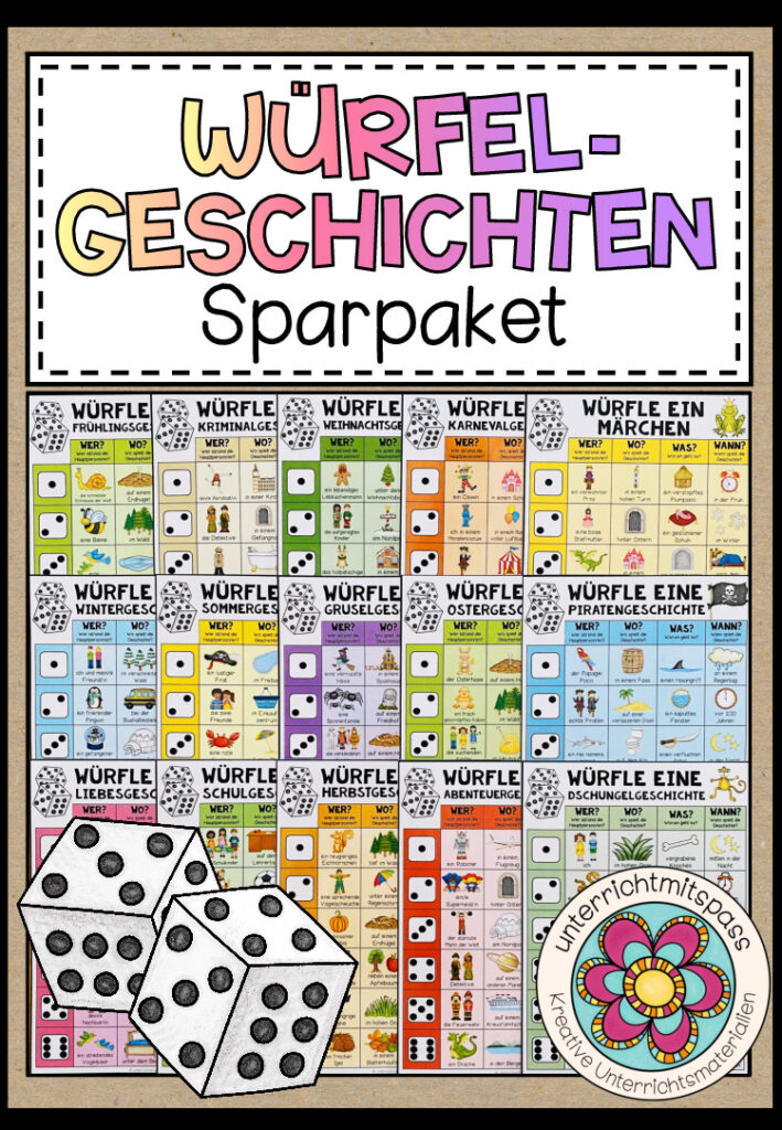 WÜRFELGESCHICHTEN (+Arbeitsblätter) – SPARPAKET