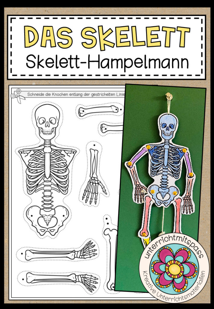 DAS SKELETT – Hampelmann (Bastelvorlagen)