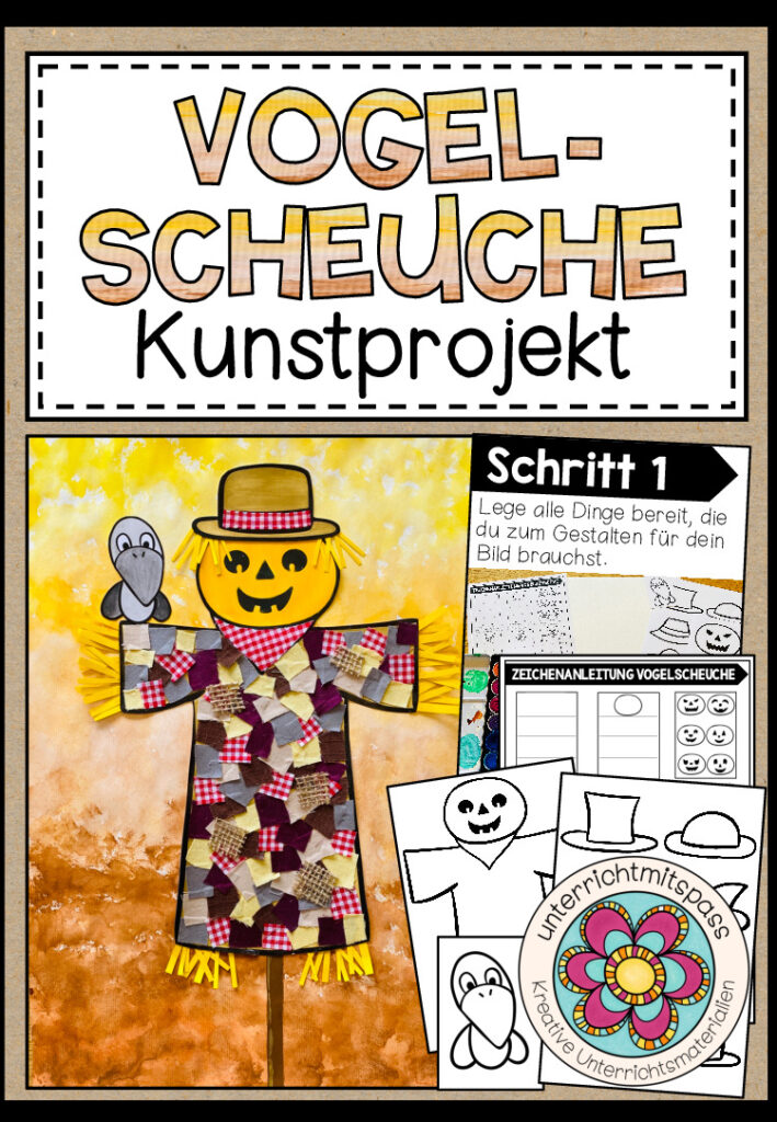 VOGELSCHEUCHE – Kunstprojekt (fertig geplante Kunststunde)
