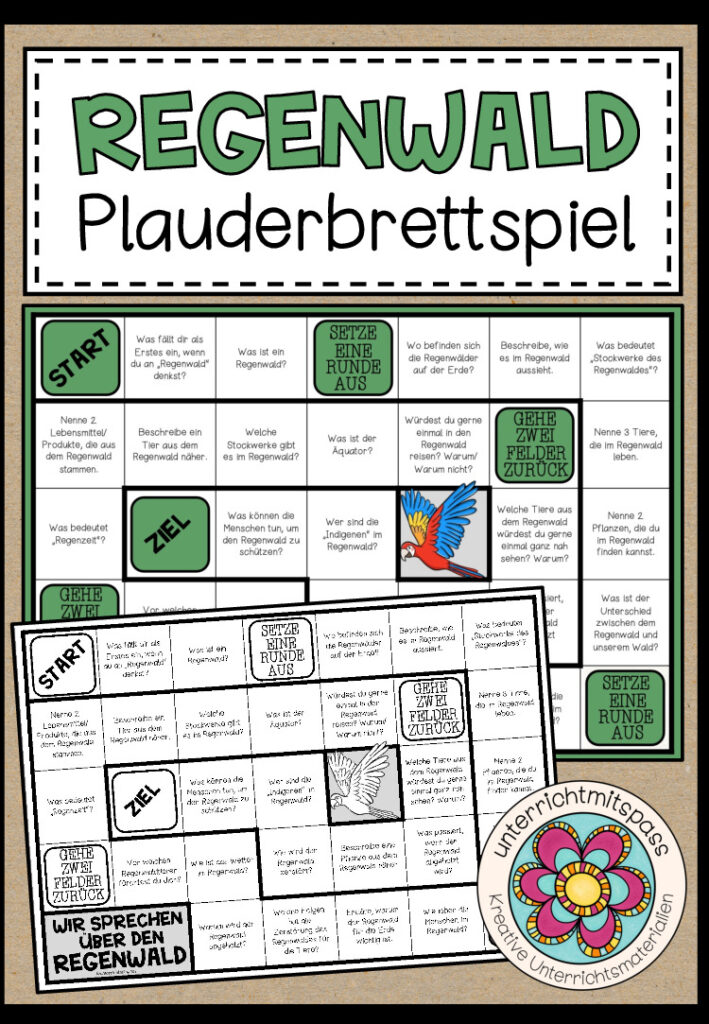 DER REGENWALD – Plauderbrettspiel