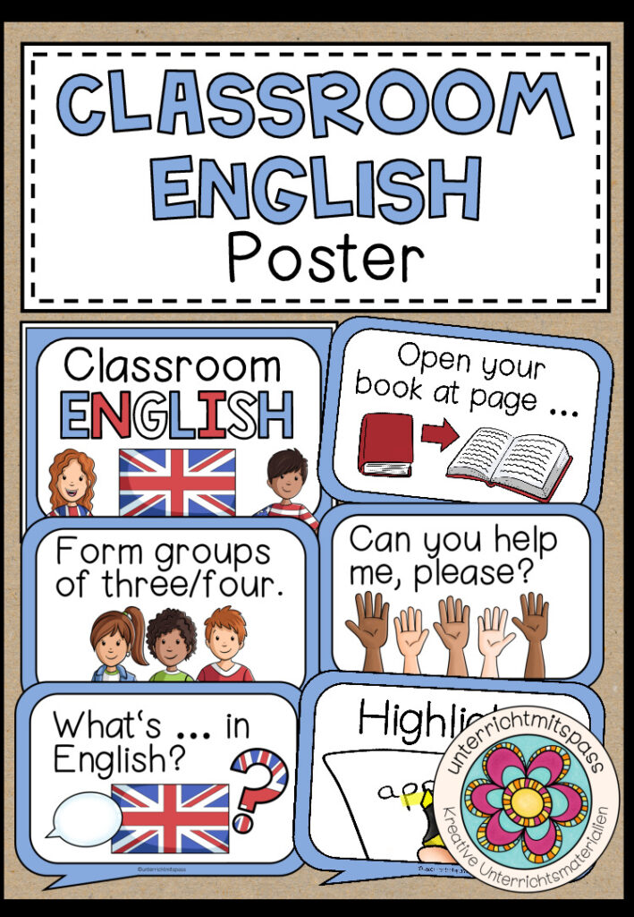 Classroom Phrases – Poster