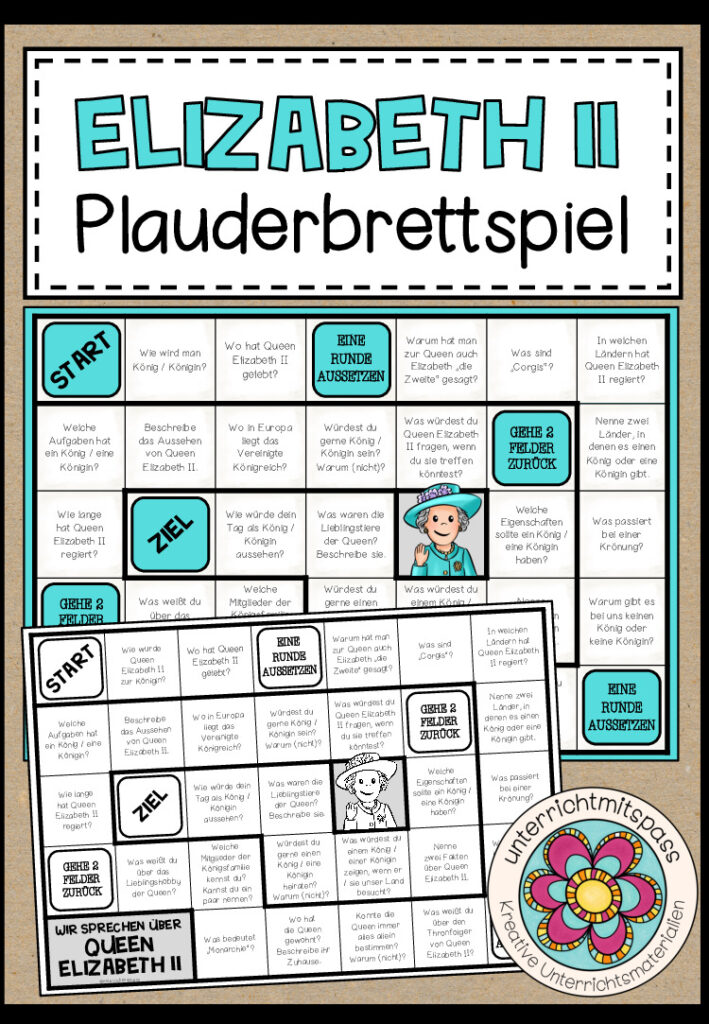 Königin Elizabeth II – Plauderbrettspiel