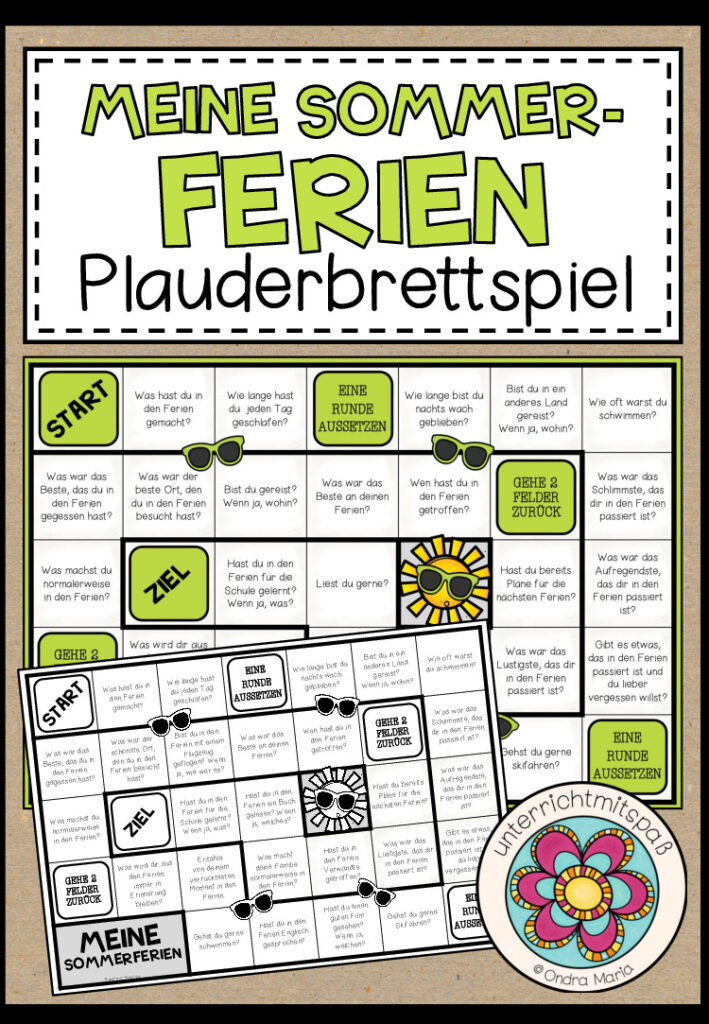 MEINE SOMMERFERIEN – Plauderbrettspiel