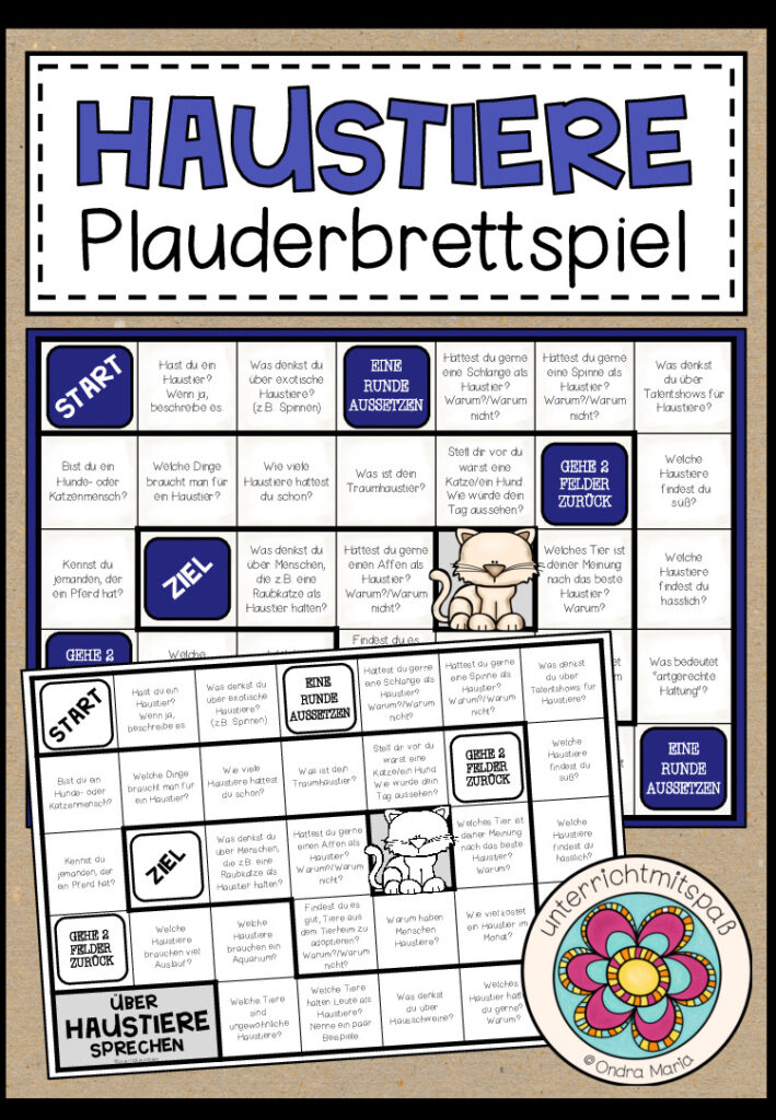 HAUSTIERE – Plauderbrettspiel