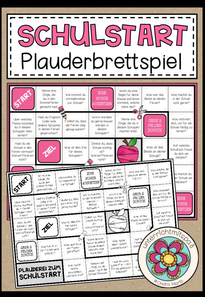 SCHULSTART – Plauderbrettspiel