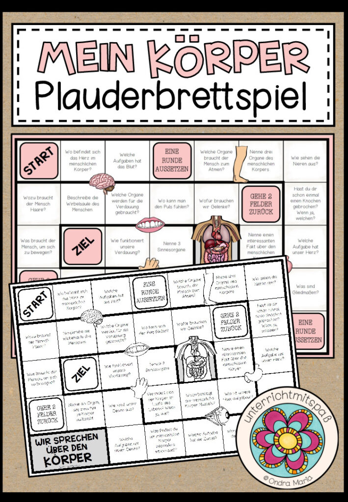 MEIN KÖRPER – Plauderbrettspiel