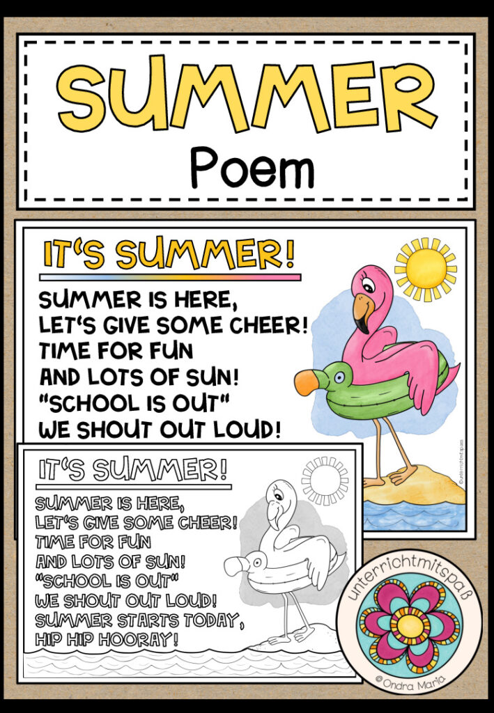 SUMMER – Poem (Gedicht für den Englischunterricht)