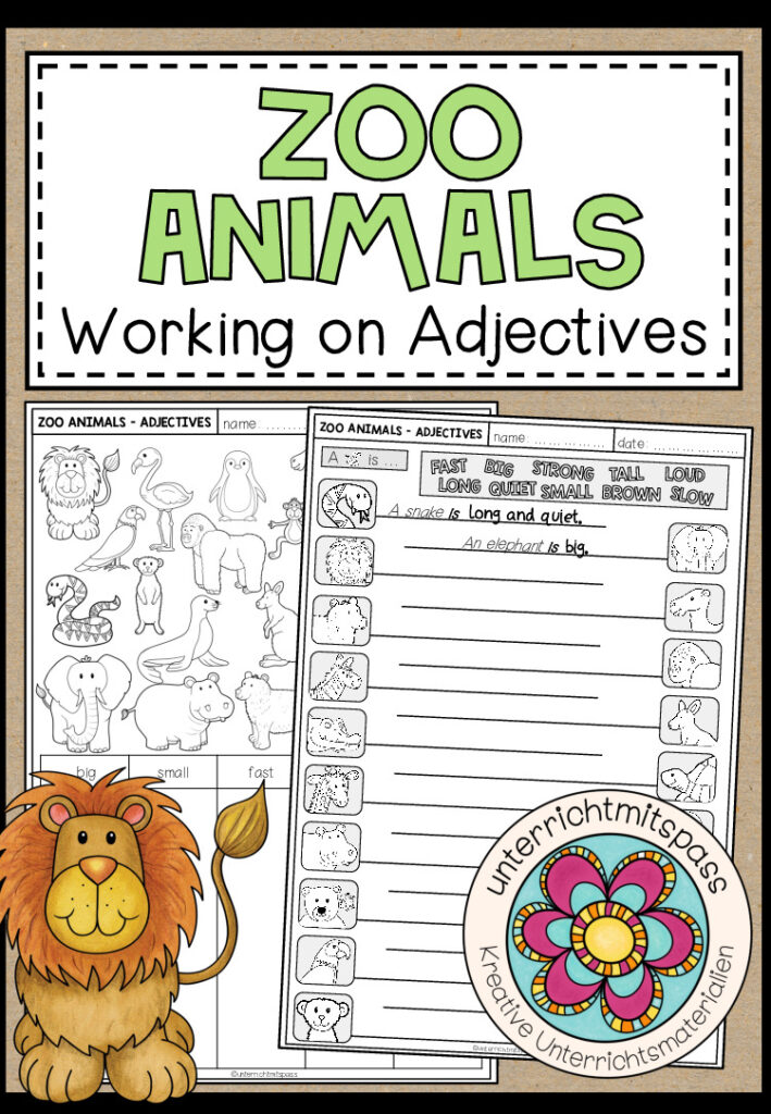 ZOO ANIMALS – Working on Adjectives