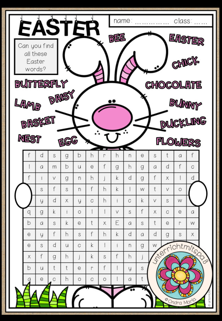 EASTER – Word Search