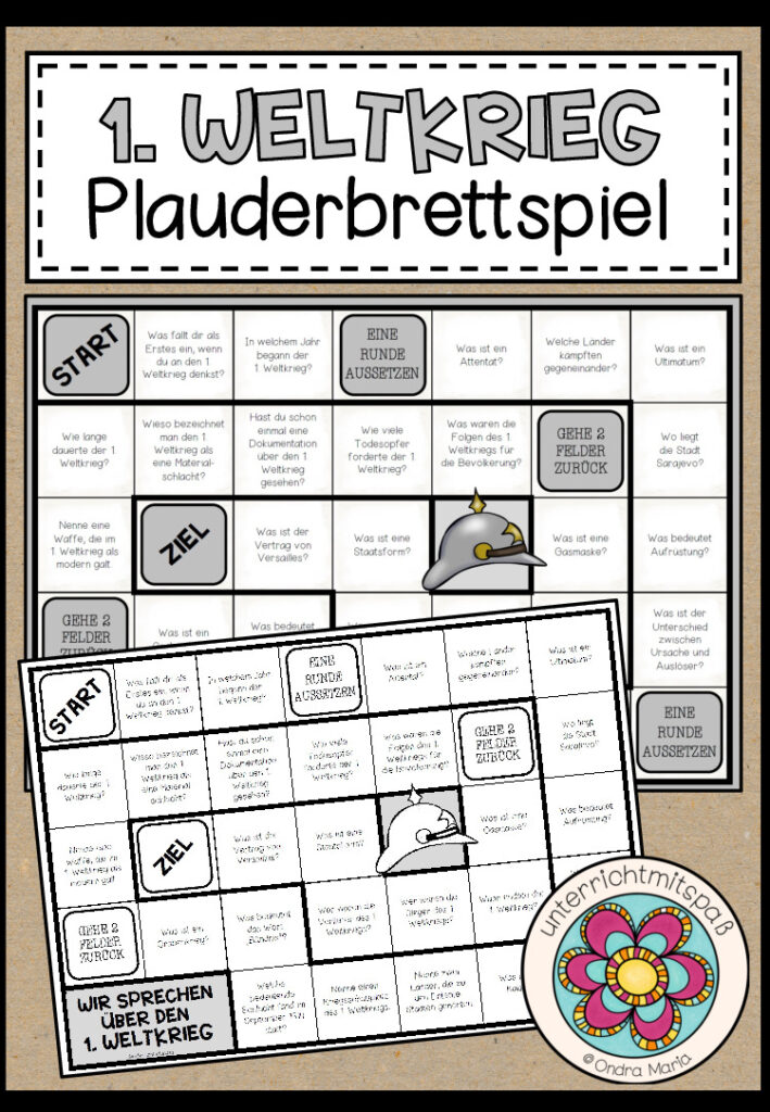 DER 1. WELTKRIEG – Plauderbrettspiel