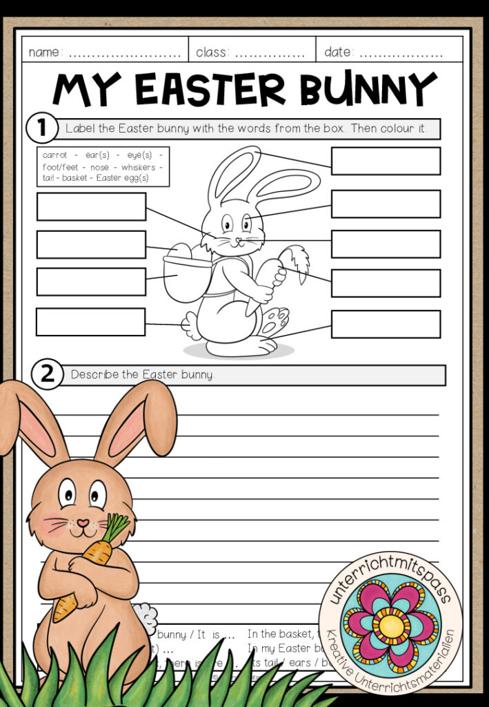 My Easter bunny – Writing