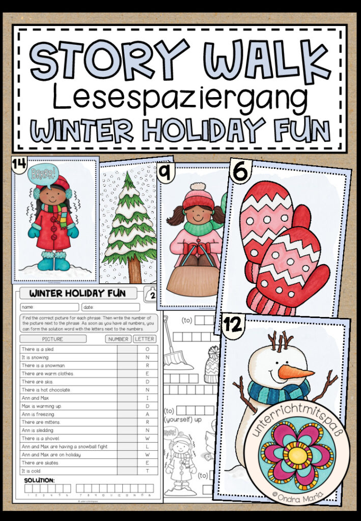 WINTER HOLIDAY FUN – Story Walk (Lesespaziergang für die Winterzeit)