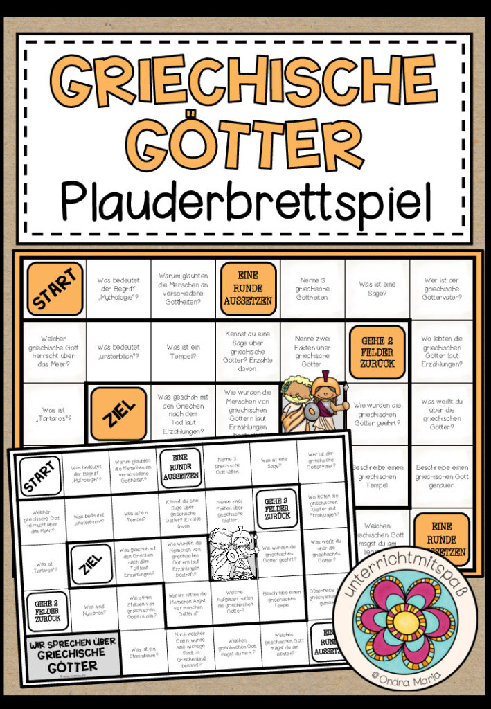 GRIECHISCHE GÖTTER – Plauderbrettspiel