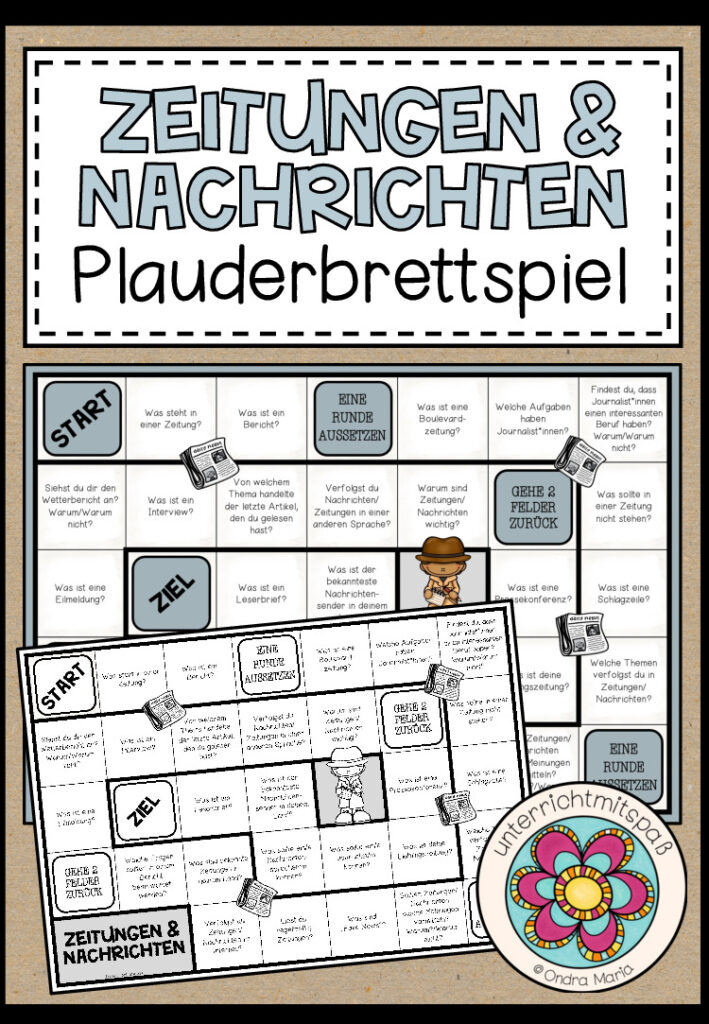 ZEITUNGEN & NACHRICHTEN – Plauderbrettspiel