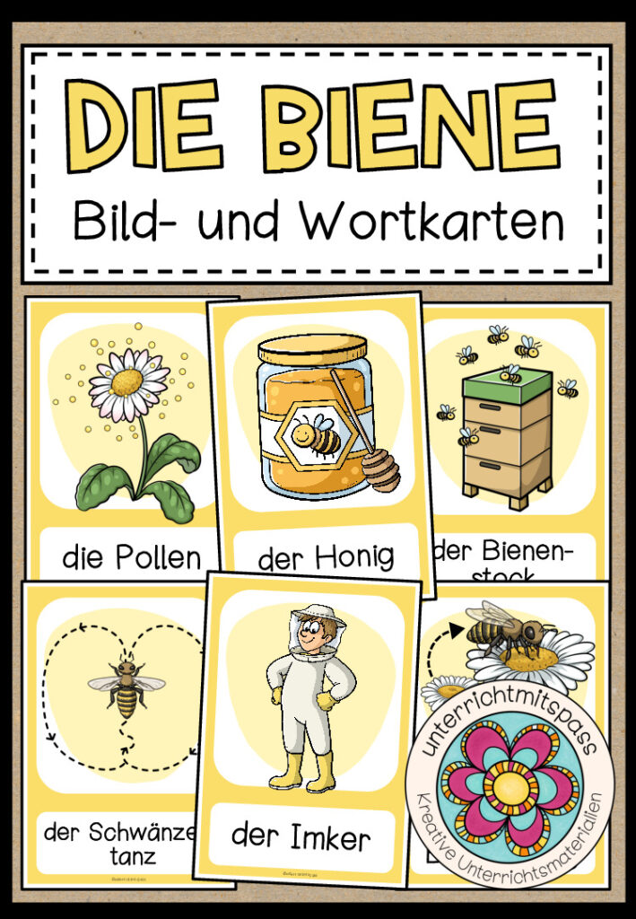 DIE BIENE – Bild- und Wortkarten