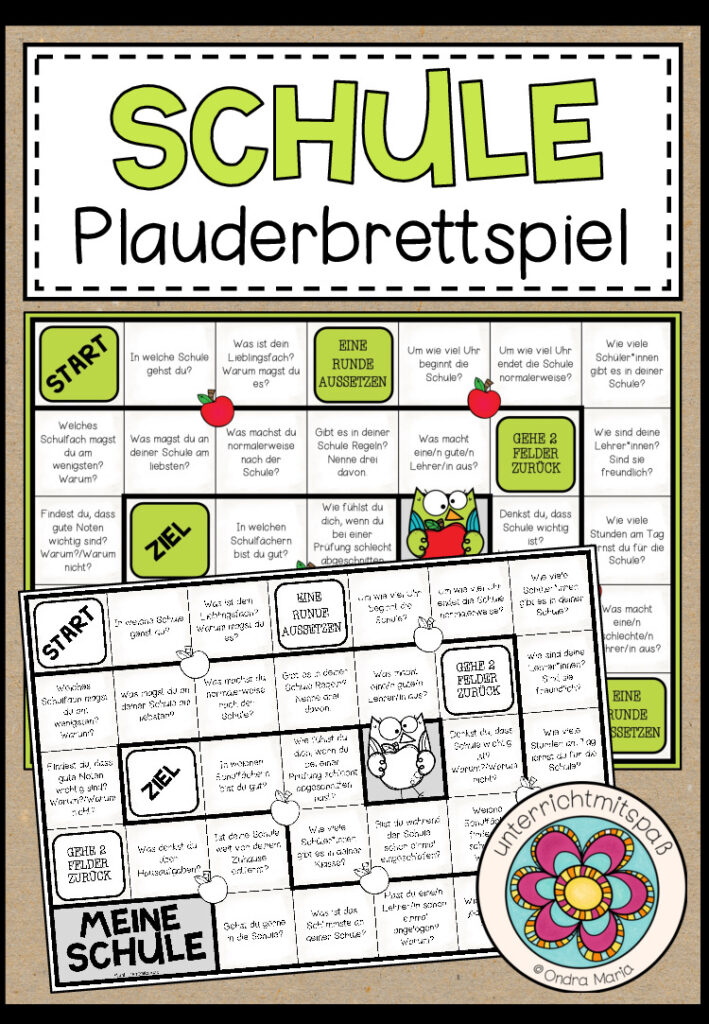 SCHULE – Plauderbrettspiel