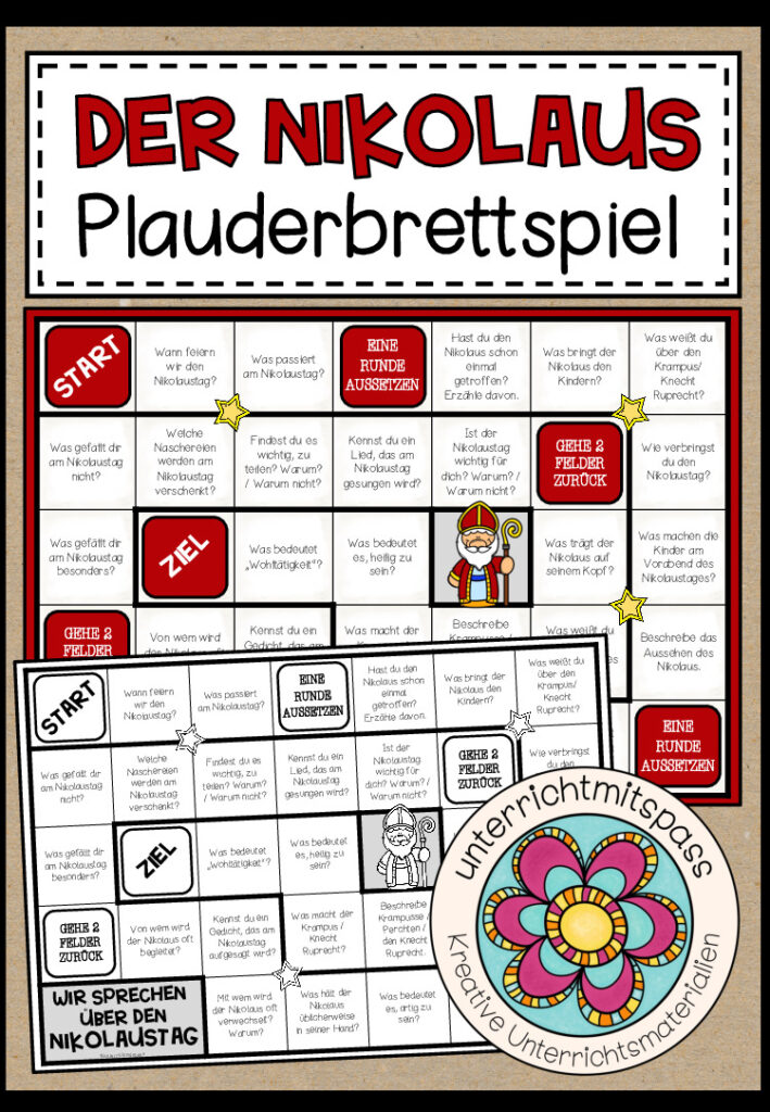 DER NIKOLAUS (Nikolaustag) – Plauderbrettspiel