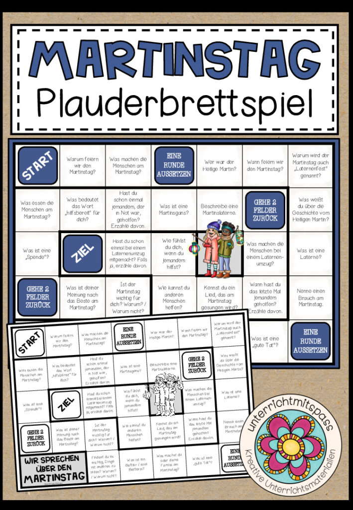 DER MARTINSTAG (Sankt Martin) – Plauderbrettspiel