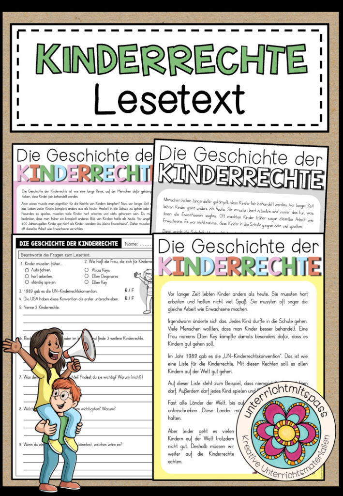 Kinderrechte – Lesetext + Arbeitsblatt (3-fach differenziert)