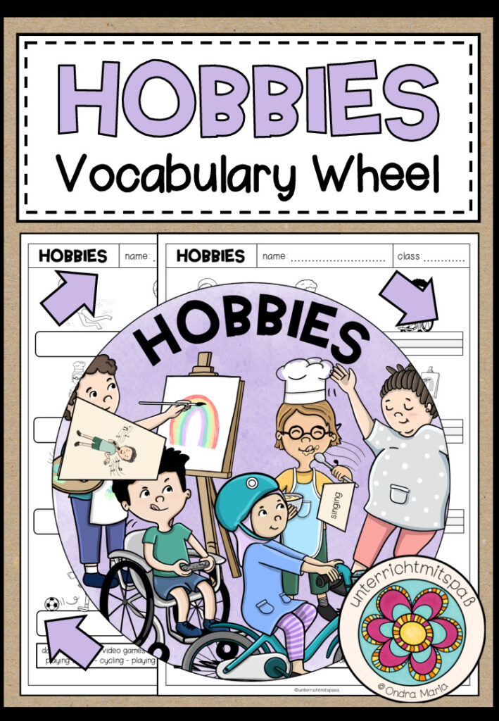 HOBBIES – Vocabulary Wheel