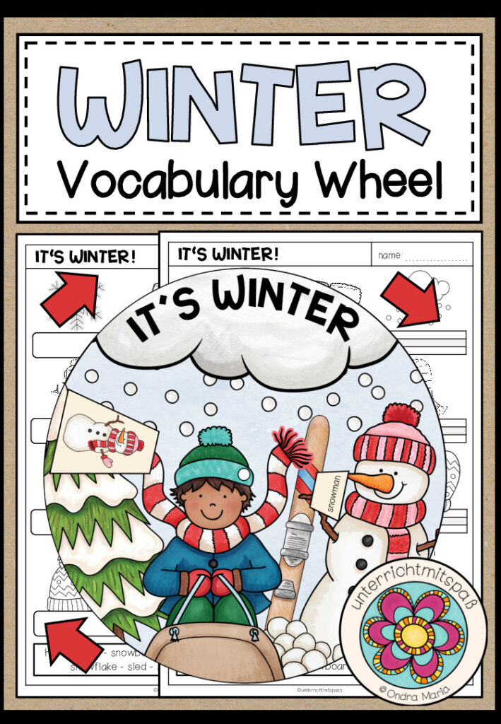 WINTER – Vocabulary Wheel