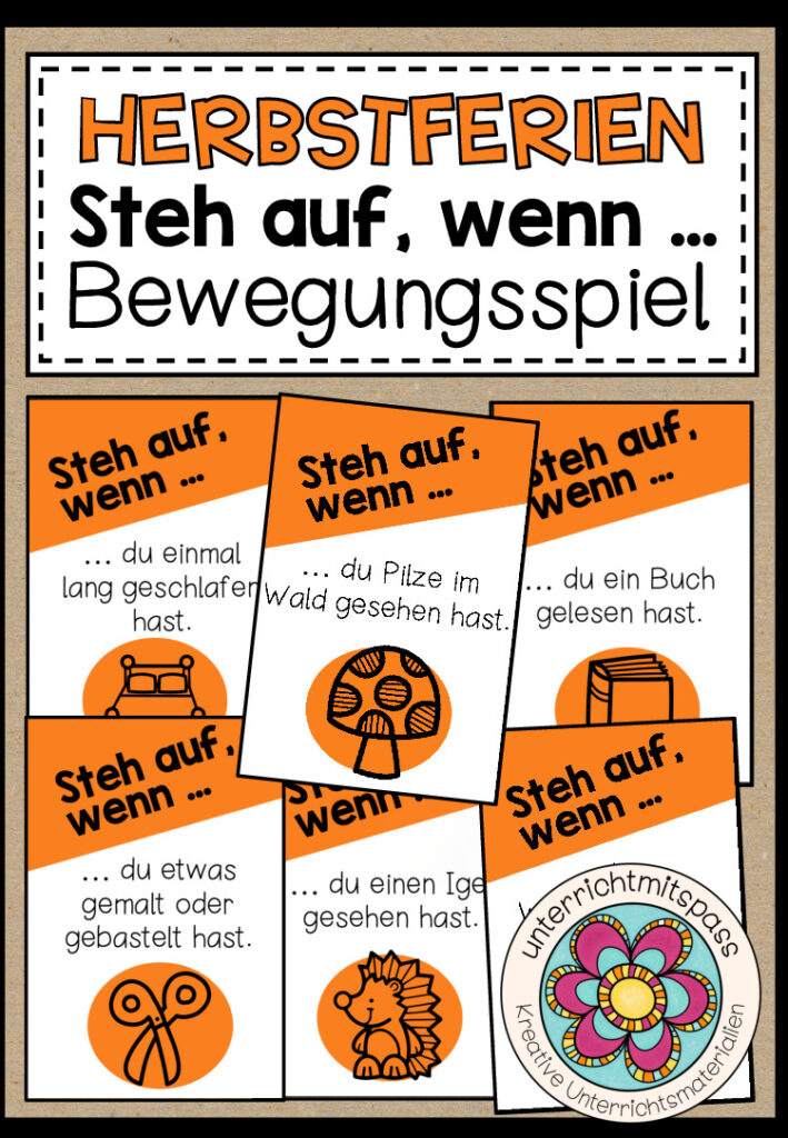 Herbstferien – Steh auf, wenn … (Bewegungsspiel)