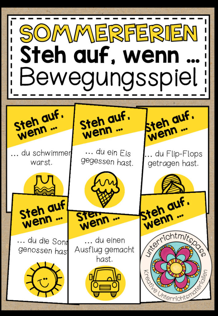 Sommerferien – Steh auf, wenn … (Bewegungsspiel)