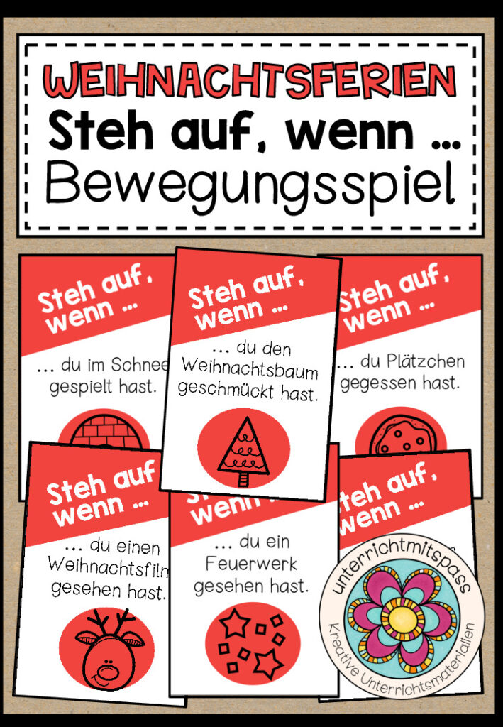 Weihnachtsferien – Steh auf, wenn … (Bewegungsspiel)
