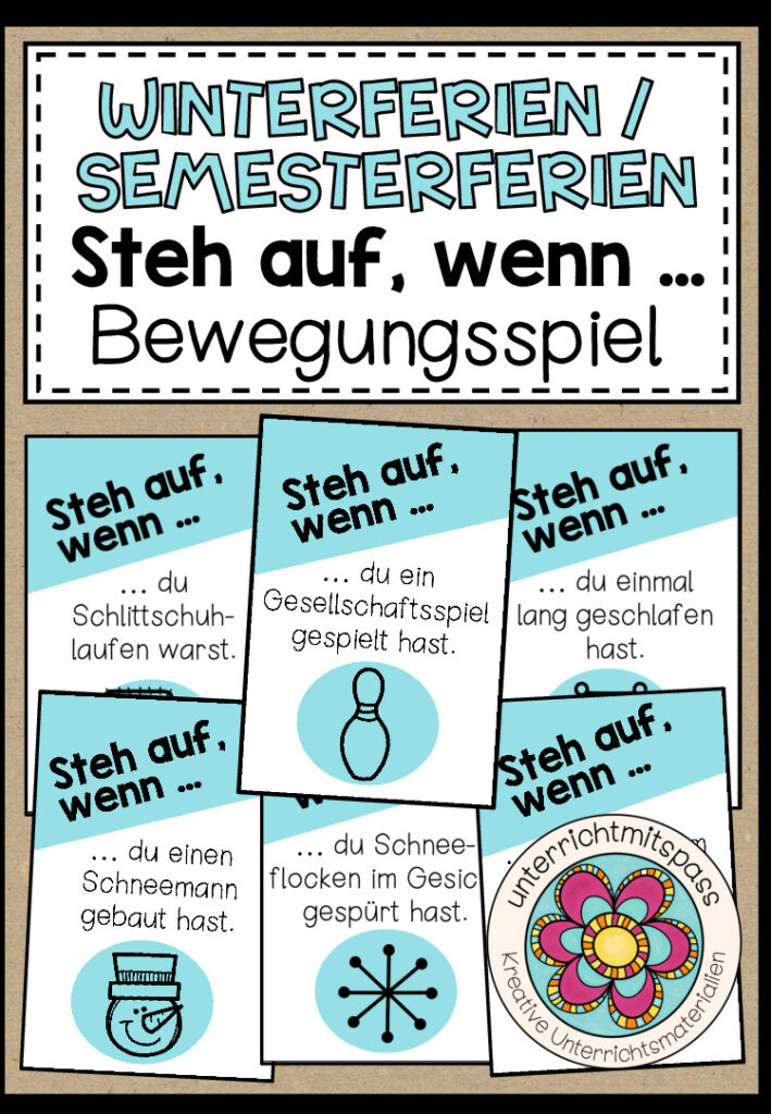 Winterferien / Semesterferien – Steh auf, wenn … (Bewegungsspiel)