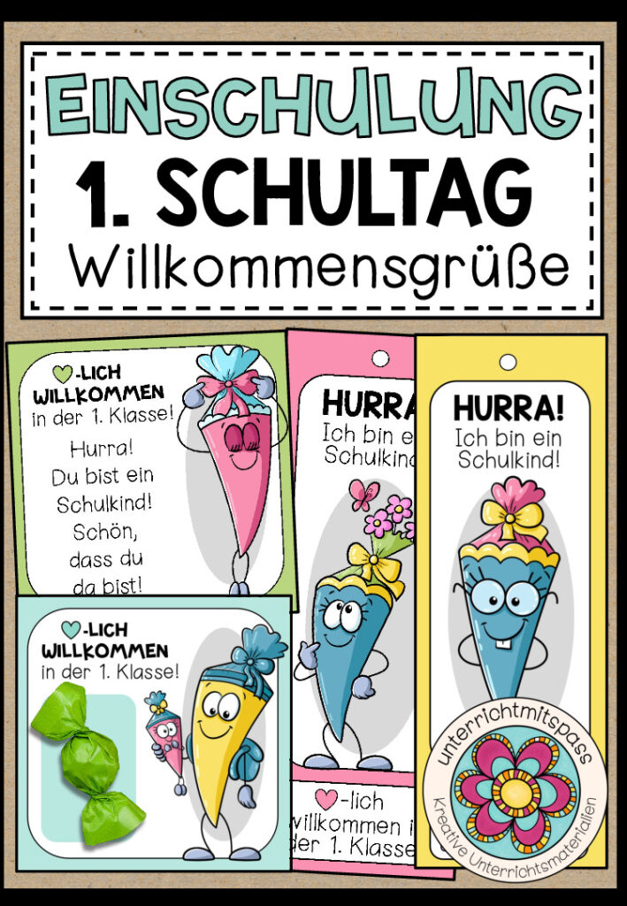 EINSCHULUNG – Willkommensgruß / Willkommensgeschenk