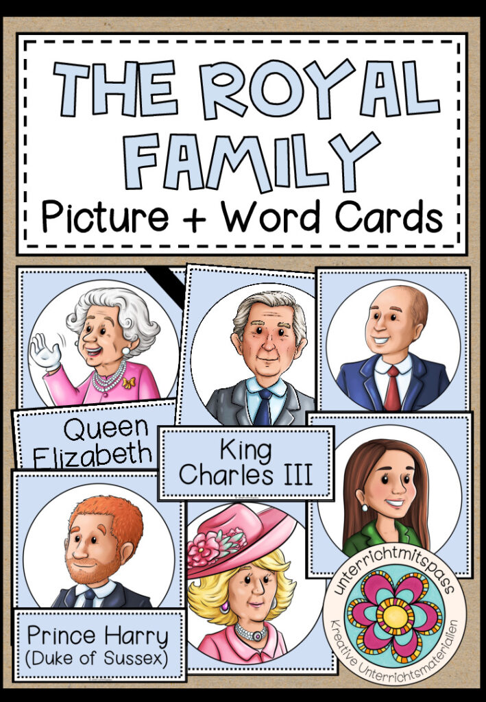 The Royal Family – Picture + Word Cards
