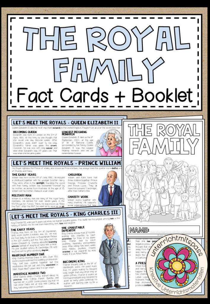 The Royal Family – Fact Cards (Reading Cards) + Answer Booklet