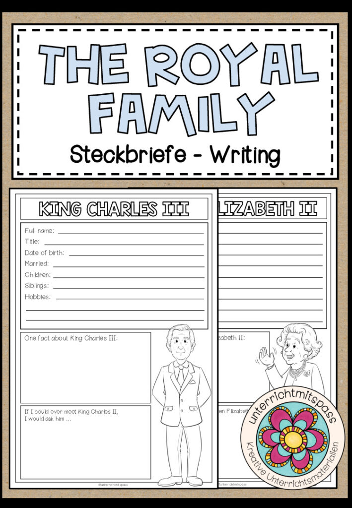The Royal Family – Steckbriefe (Writing)