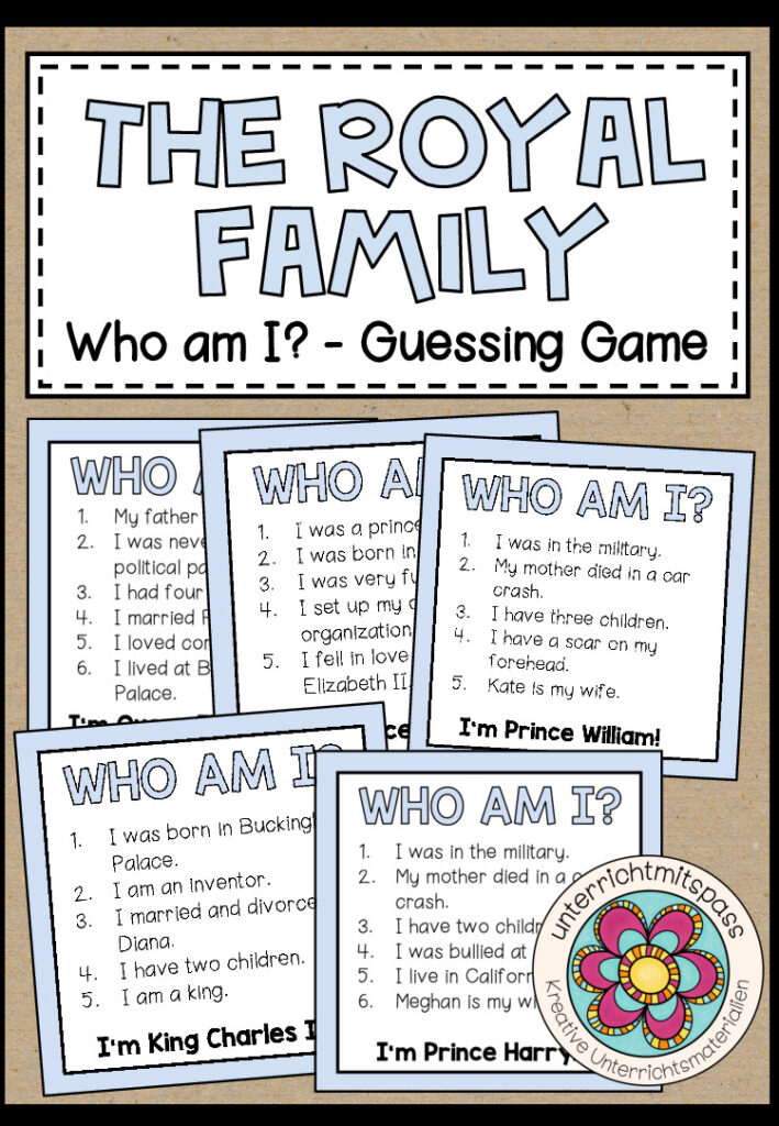 The Royal Family – Who am I? – Guessing Game