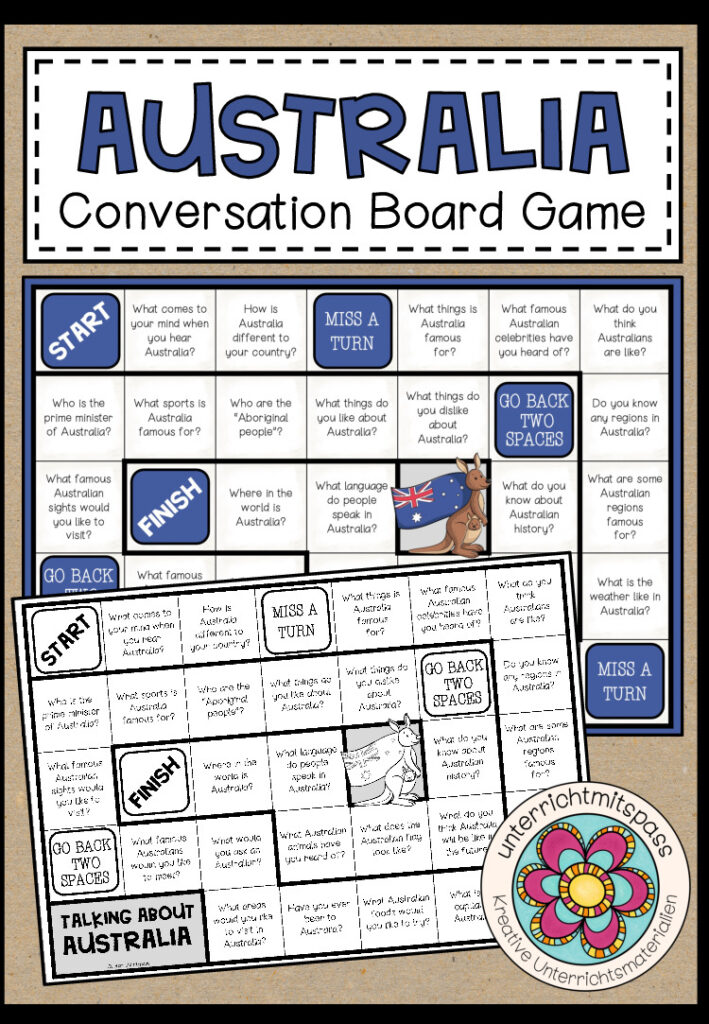 AUSTRALIA – Conversation Board Game