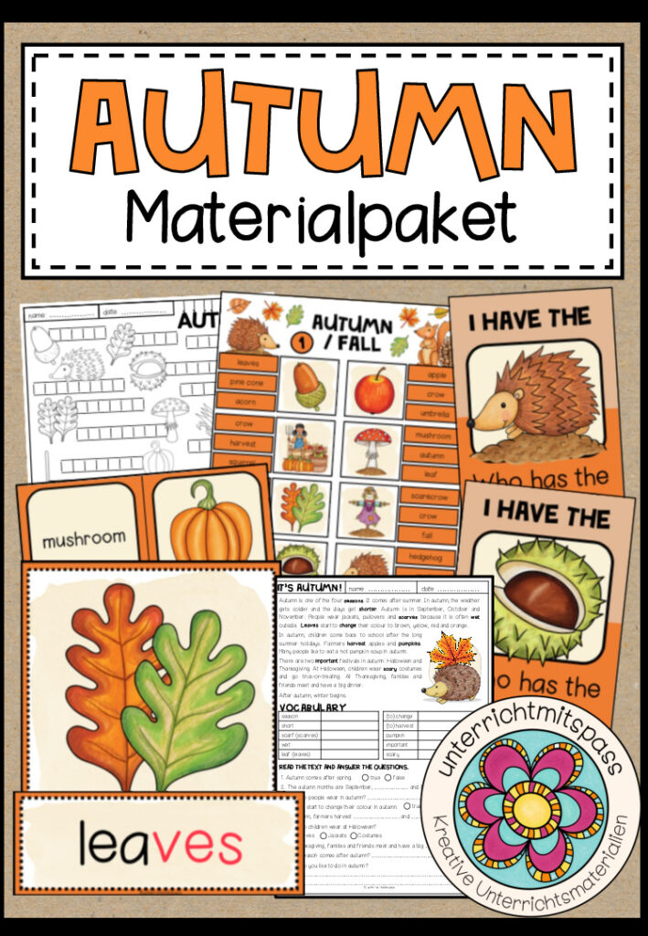 AUTUMN / FALL – Materialpaket (Herbst im Englischunterricht)