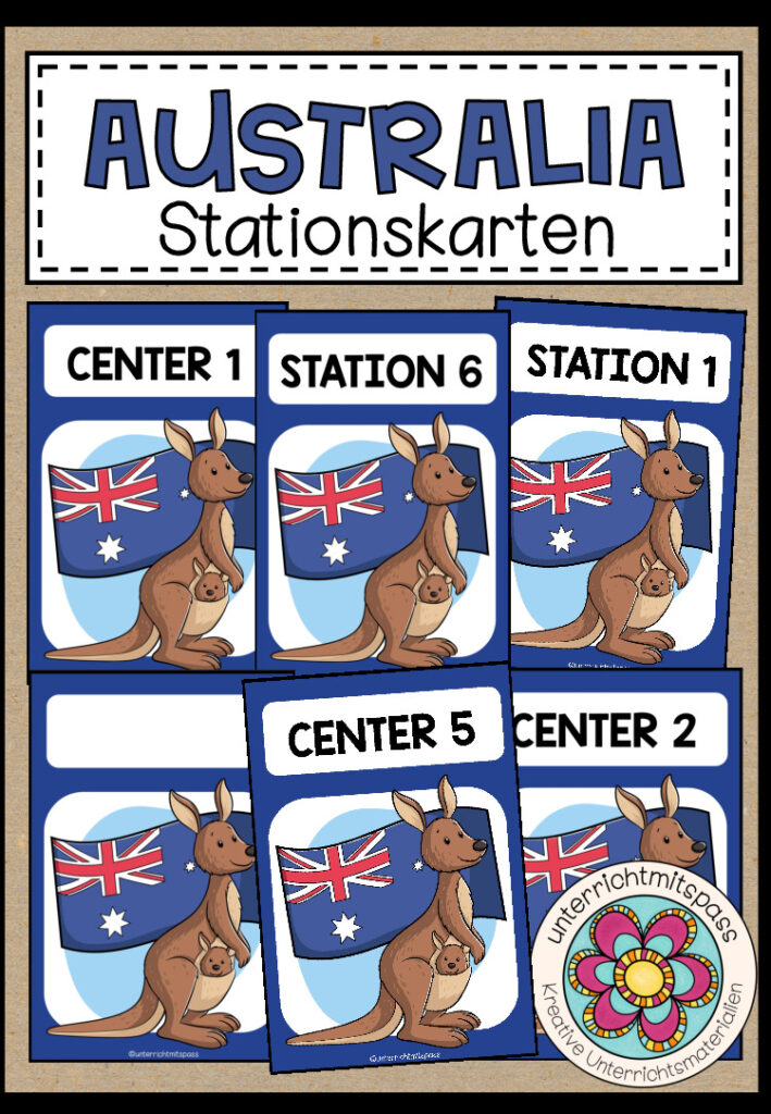 AUSTRALIA – Stationskarten (2 Versionen)