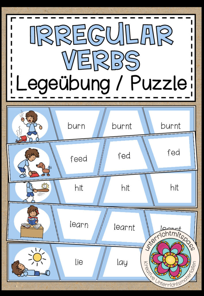 IRREGULAR VERBS – Legespiel / Puzzles