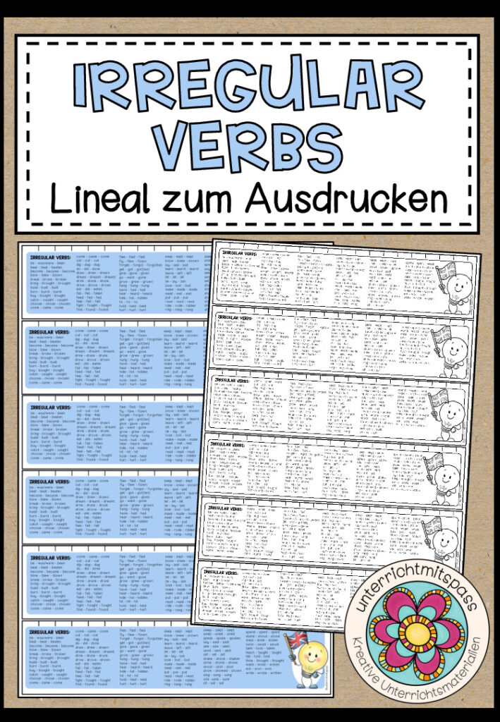 IRREGULAR VERBS – Lineal