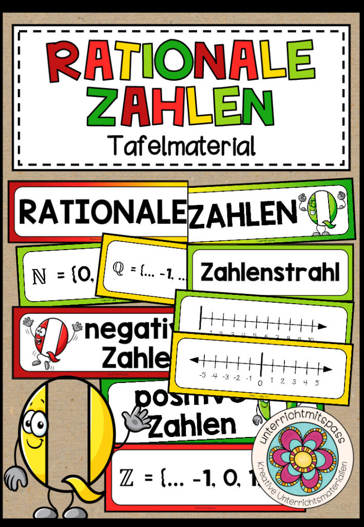 RATIONALE ZAHLEN – Tafelmaterial