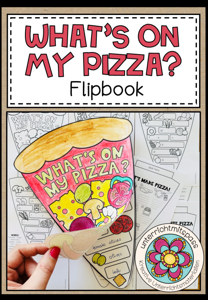What’s on my pizza? – Flipbook (Vocabulary Craftivity)